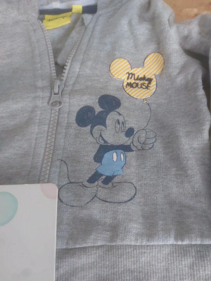 Gilet gris mickey disney 6mois - photo numéro 2