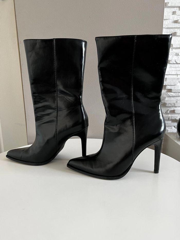 botte noir brillant taille 39 - photo numéro 3