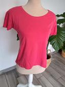 T-shirt femme manche courte rose Love to lounge T.s