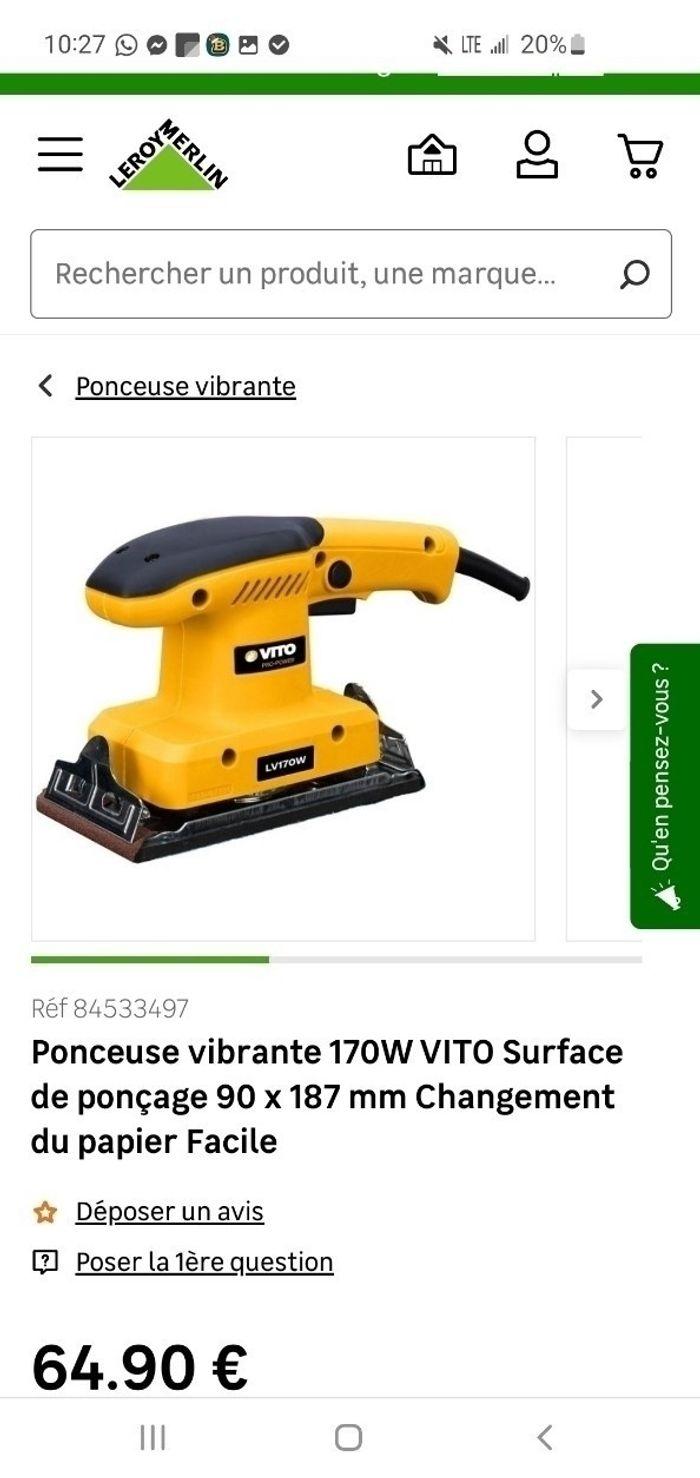 Ponceuse VITO PRO POWER LV170W - photo numéro 2