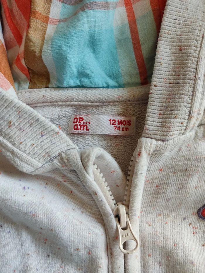 Gilet zip bébé 12 mois • DPAM - photo numéro 3