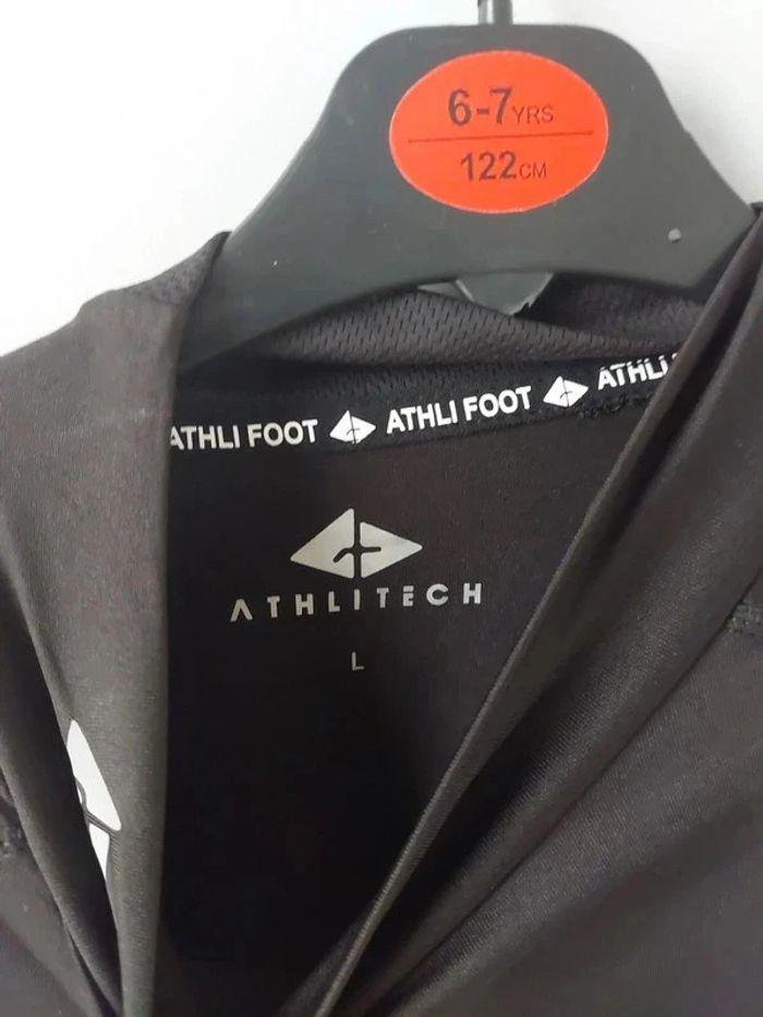 Tee shirt manches longue sport foot noir taille L Marque Athlitech athli foot - photo numéro 5