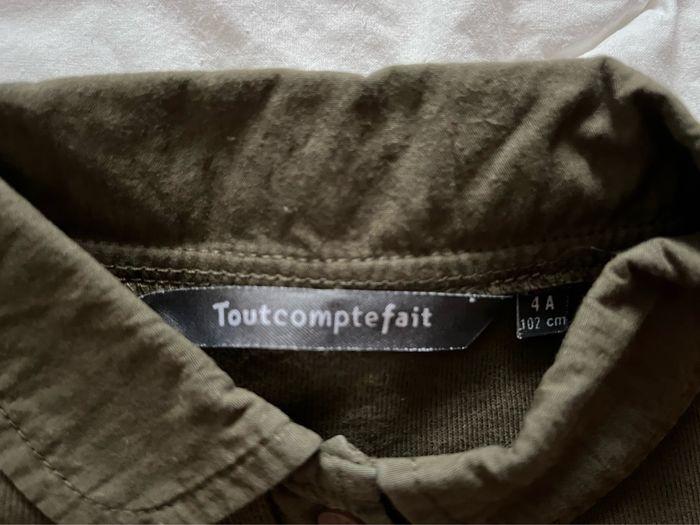 Tee-shirt kaki Tout Compte Fait - photo numéro 3