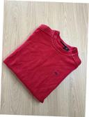 Pull Vintage Ralph Lauren Taille M 100% coton Rouge Authentique