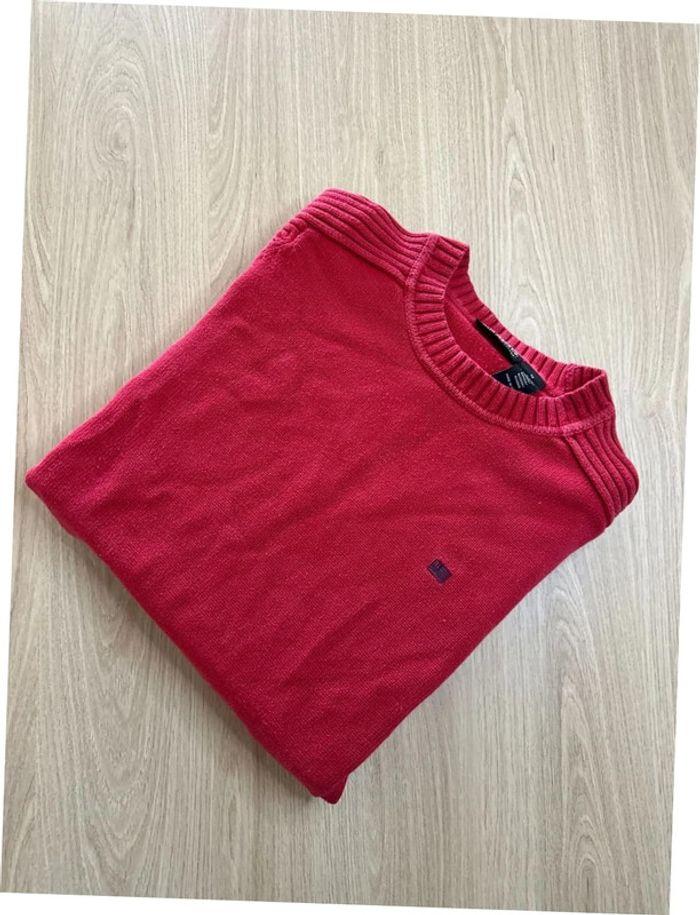 Pull Vintage Ralph Lauren Taille M 100% coton Rouge Authentique - photo numéro 1