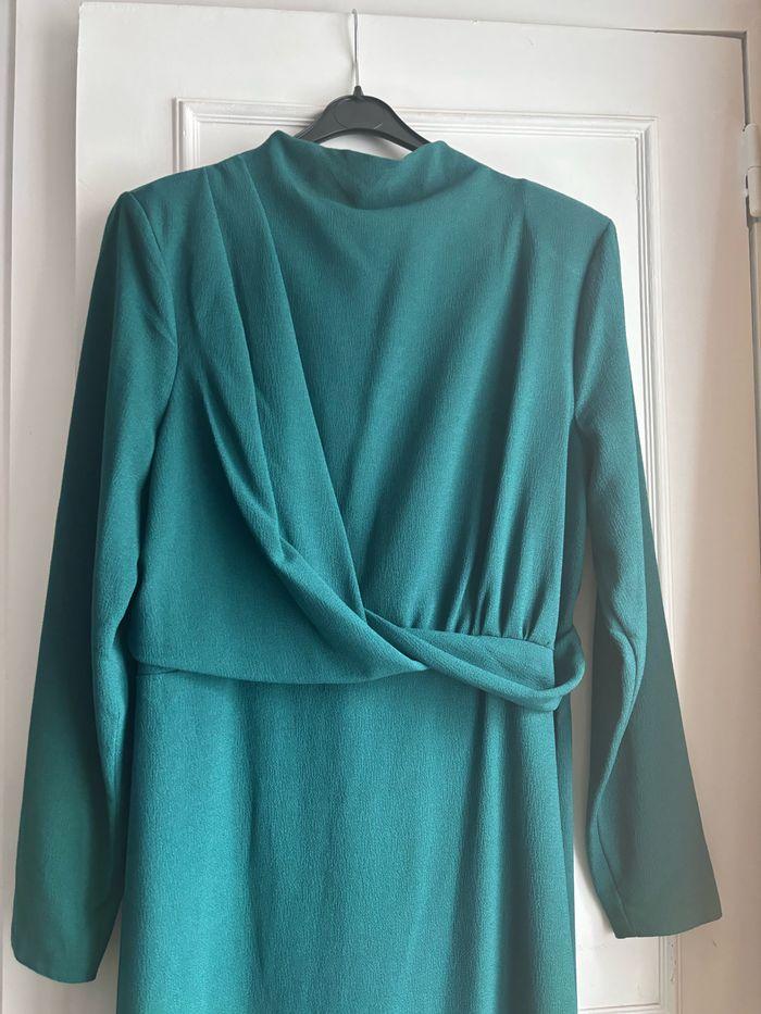 Asos Robe mi longue verte taille 44 - photo numéro 2