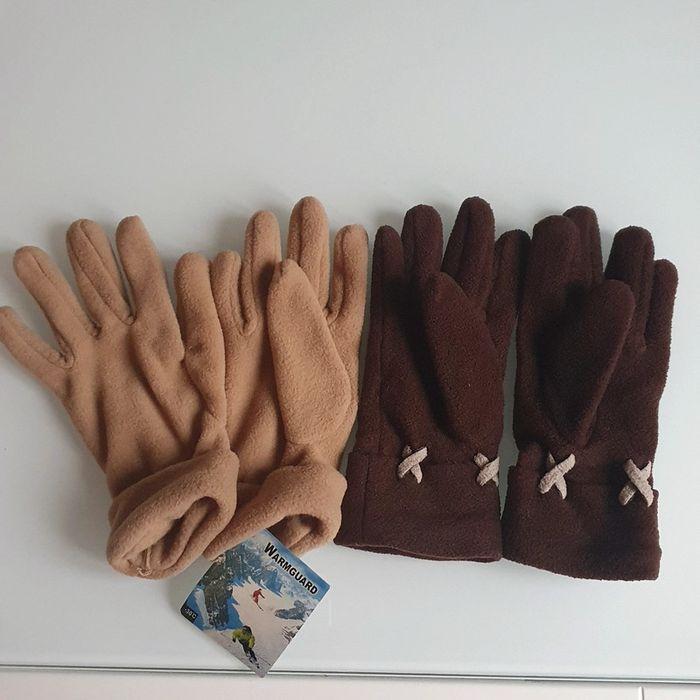 2 paires gants en polaire - photo numéro 1