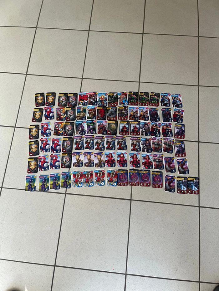 Lot 85 cartes Marvel Leclerc - photo numéro 1