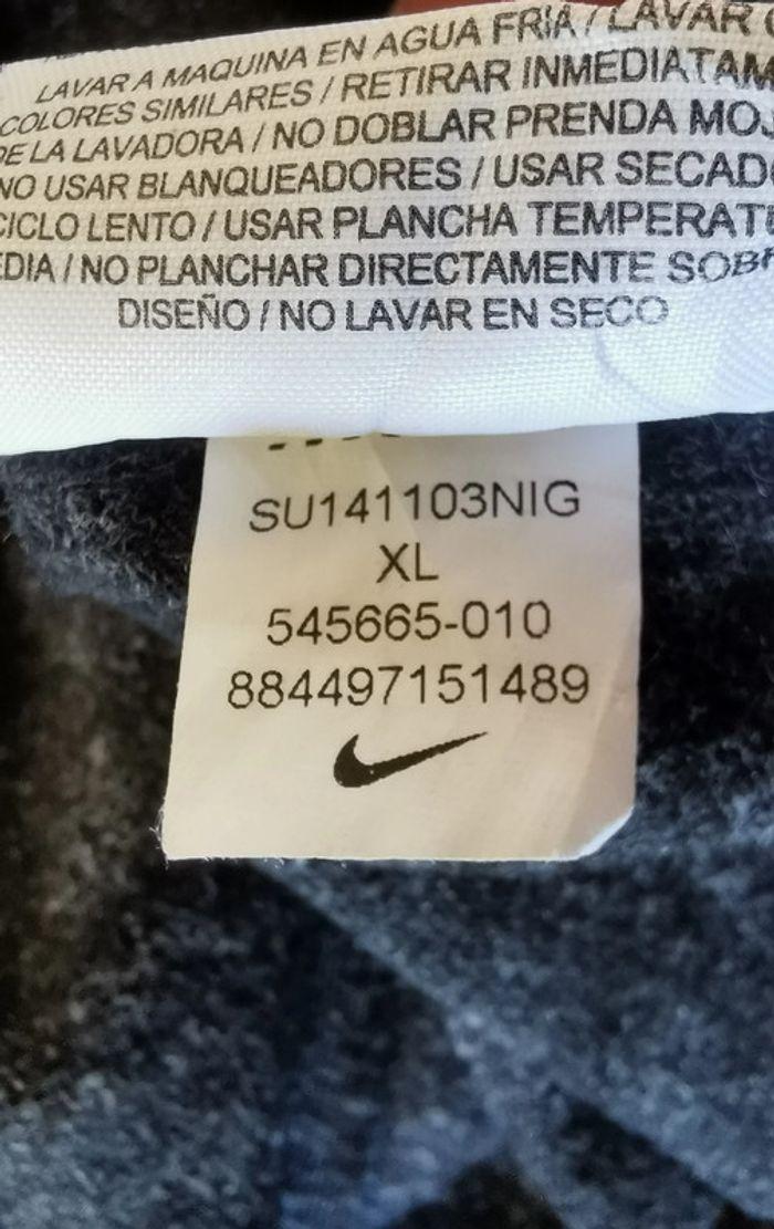 [10] Sweat à capuche zippé Nike noir chiné en taille XL femme - photo numéro 6