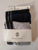 Lot de 3 boxers homme gris et noir taille M Christian Lacroix