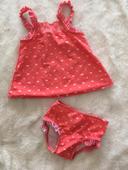 Beau maillot de bain 2 pièces, taille 2 ans.