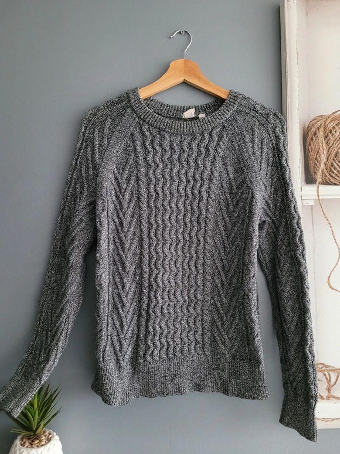 🌻 Pull gris taille S Gap 100% coton - photo numéro 2