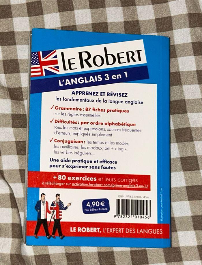 Le Robert anglais 3en1 grammaire conjugaison difficultés + exercices  format petit - photo numéro 2