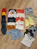 Lot 9 mois pantalons légers, shorts, t-shirt