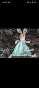 Doudou mouchoir lapin vert menthe kaloo