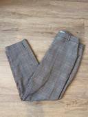 Pantalon chino à carreaux gris et beige Pimkie taille 34 / XS