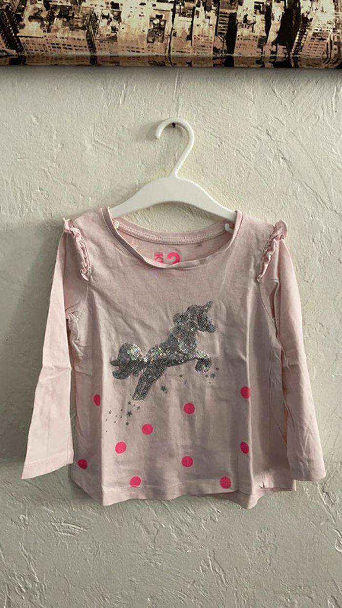 Teeshirt ML licorne 3 ans - photo numéro 1