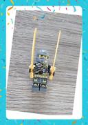 Minifigurine Ninjago gris (compatible Lego)