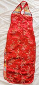 Robe chinoise rouge et doré Laogudai 34