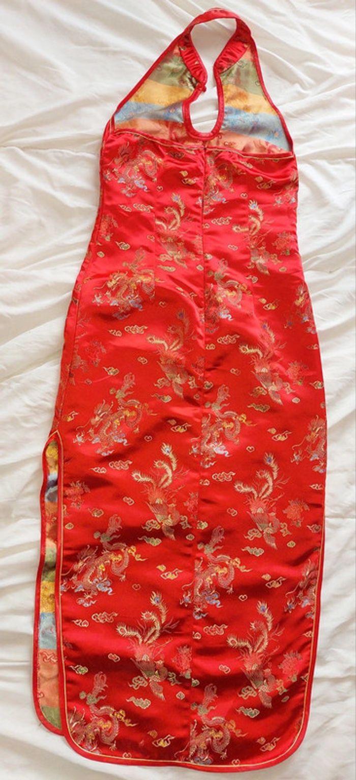 Robe chinoise rouge et doré Laogudai 34 - photo numéro 1