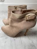 Bottines beige stradivarius