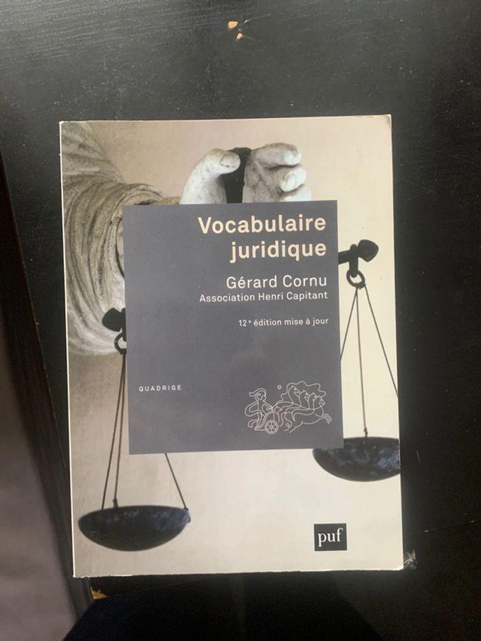 Livre vocabulaire juridique - photo numéro 1