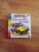 Livre petit garçon la voiture de rallye de charly