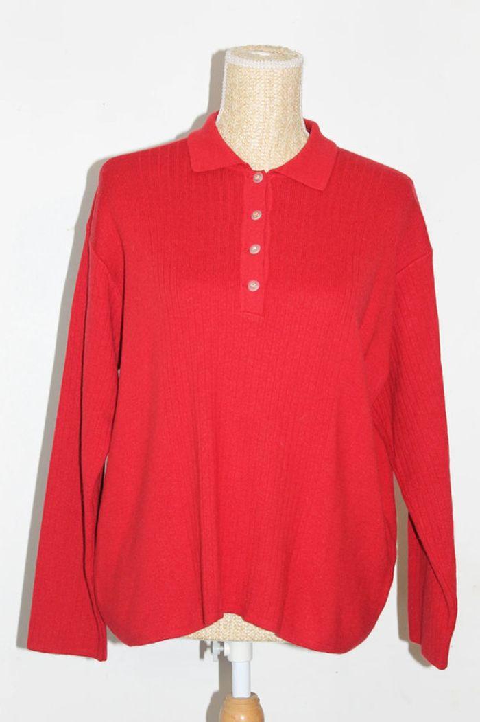 Pull hiver rouge - Manches longues - Fileuse d'arvor - 54 - photo numéro 1