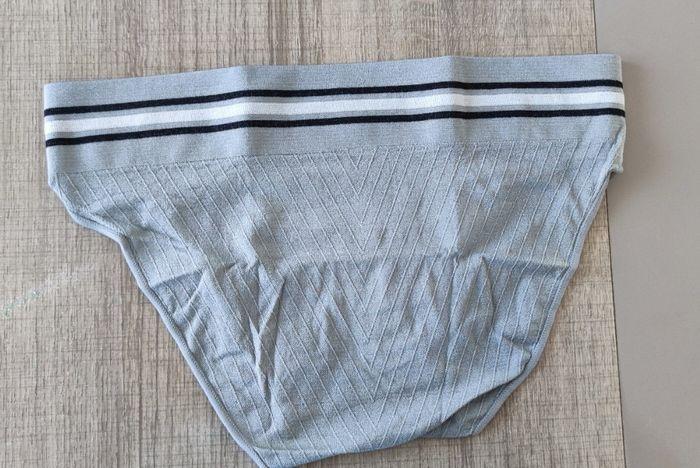 Slip taille basse sans couture pour homme taille XL couleur gris - photo numéro 2