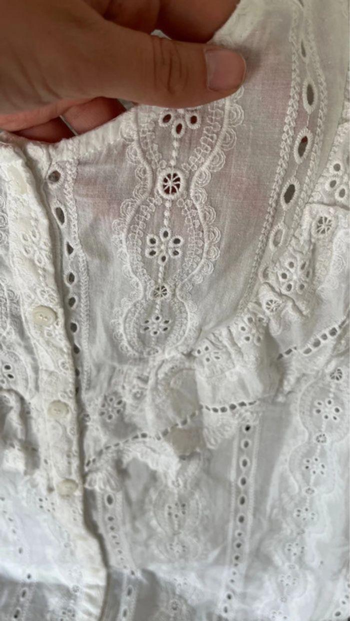 Blouse blanche broderie - photo numéro 8