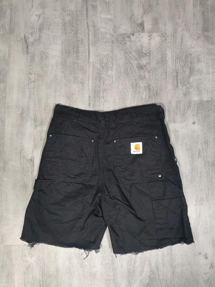 Short Carhartt Double Knee Rework Noir Taille W32-L30 Homme - photo numéro 4