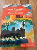 Livre Prose du Transibérien de Blaise Cendars Bac français 📚