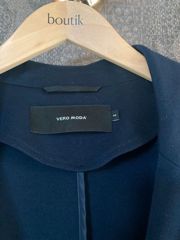 Blazer bleu marine foncé avec poches Vero Moda 40 - photo numéro 3