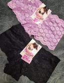 🌻 Lot boxer dentelle Lilas et noir neuf avec étiquette taille S