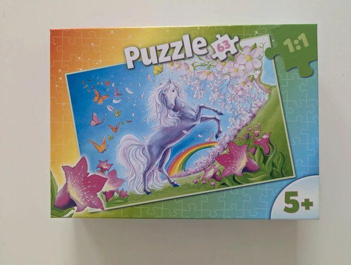 Puzzle licorne 63 pièces - photo numéro 1