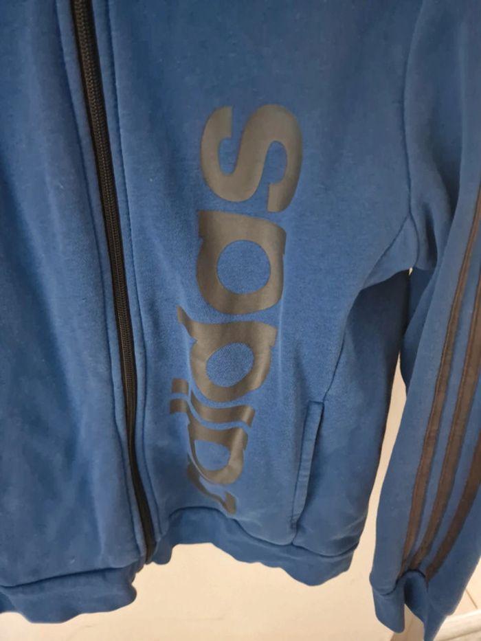 Superbe veste adidas bleu 13-14 ans - photo numéro 3