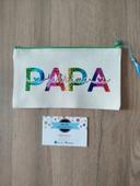 Trousse en toile papa je t'aime