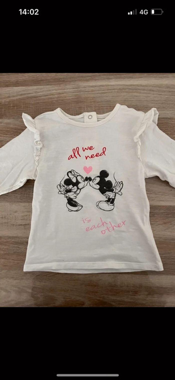 Tee shirt disney minnie blanc - photo numéro 1