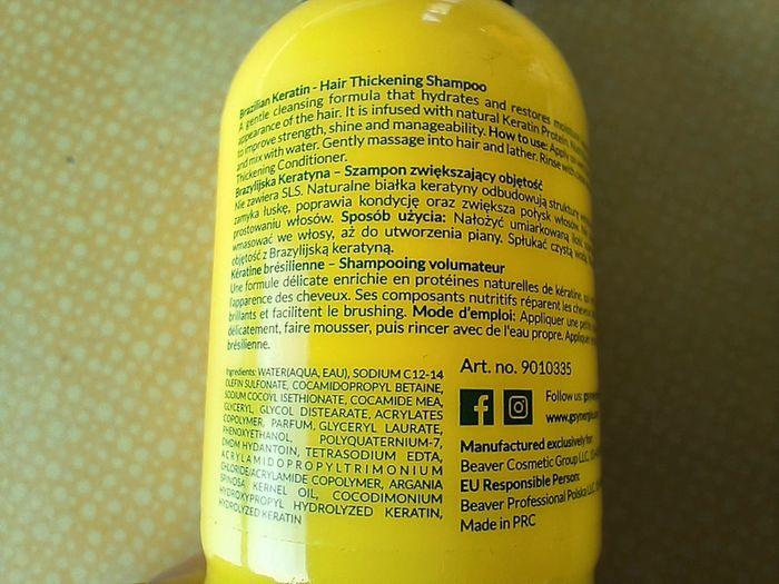 Shampooing shampoing G-Synergie Brazilian Kératin volumateur neuf 60ml - photo numéro 3