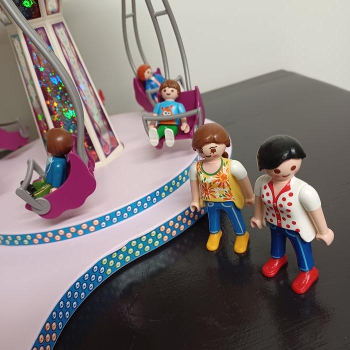 Manège les chaises volantes avec personnages playmobil 5548 - photo numéro 6