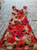 Robe fleur 36/38 c&à