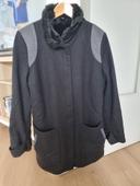 Manteau noir Naf Naf taille 38