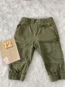 Pantalon jogging cargo kaki Obaibi 12 mois 74 cm comme neuf