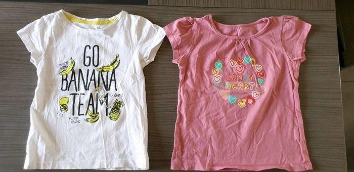 2 tee-shirts manches courtes 2/3ans - photo numéro 1