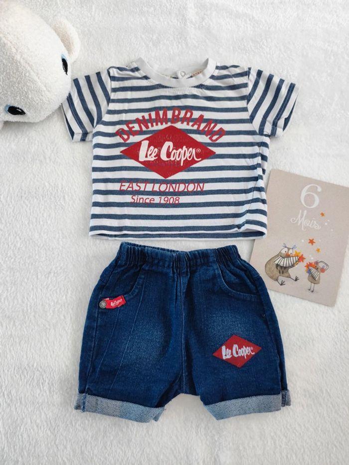 Short et tee-shirt Lee Cooper bébé 6Mois - photo numéro 1