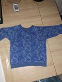 Sweat bleu avec palmier leger