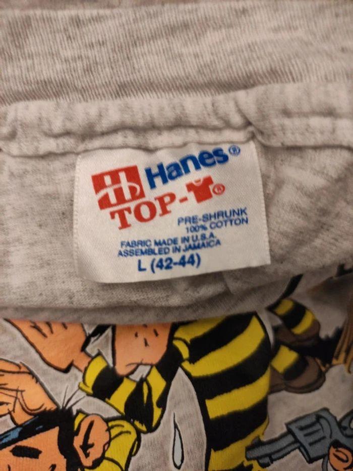 The shirt gris multicouleurs H Hanes top Lucky luke 42/44 - photo numéro 4