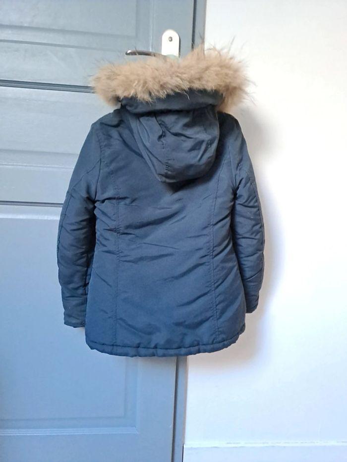 Parka fille 6 ans avec fourure sur capuche amovible - photo numéro 5