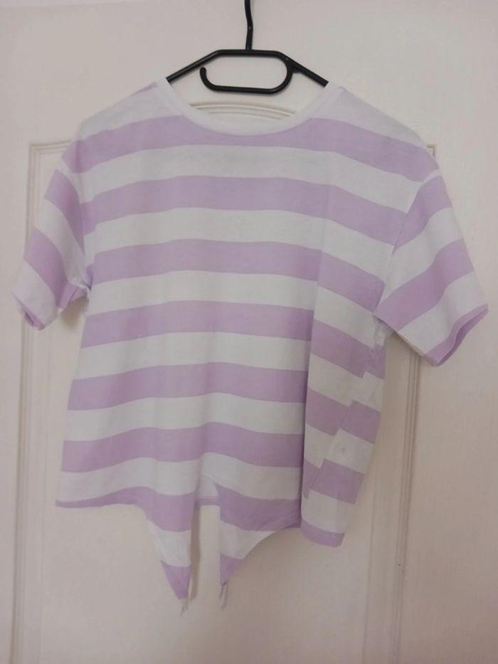 vends Short et t-shirt 13 / 14 ans mauve H&M - photo numéro 1