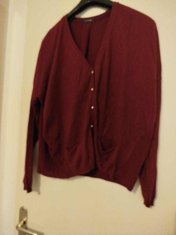 Cardigan Oversize bordeaux Promod - photo numéro 9